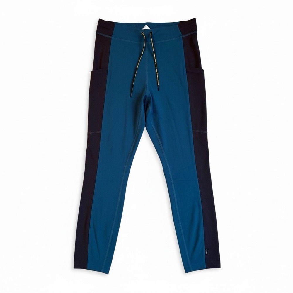 Outdoor Afro x REI Co-op Trail Running Leggings Teal Black L‎